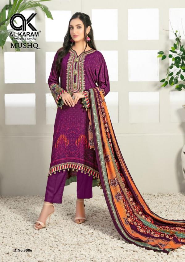 AL Karam Mushq Vol-3 Cotton Designer Exclusive Dress Material